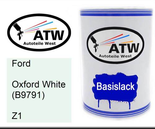 Ford, Oxford White (B9791), Z1: 500ml Lackdose, von ATW Autoteile West.
